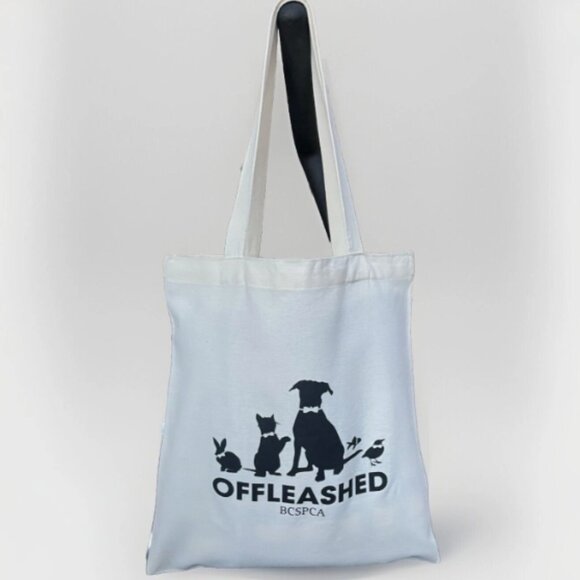 Shoulder Tote Bag Canvas Shoppe Boutique Rabbit Cat Black Labrador Fish Bird - Picture 3 of 4